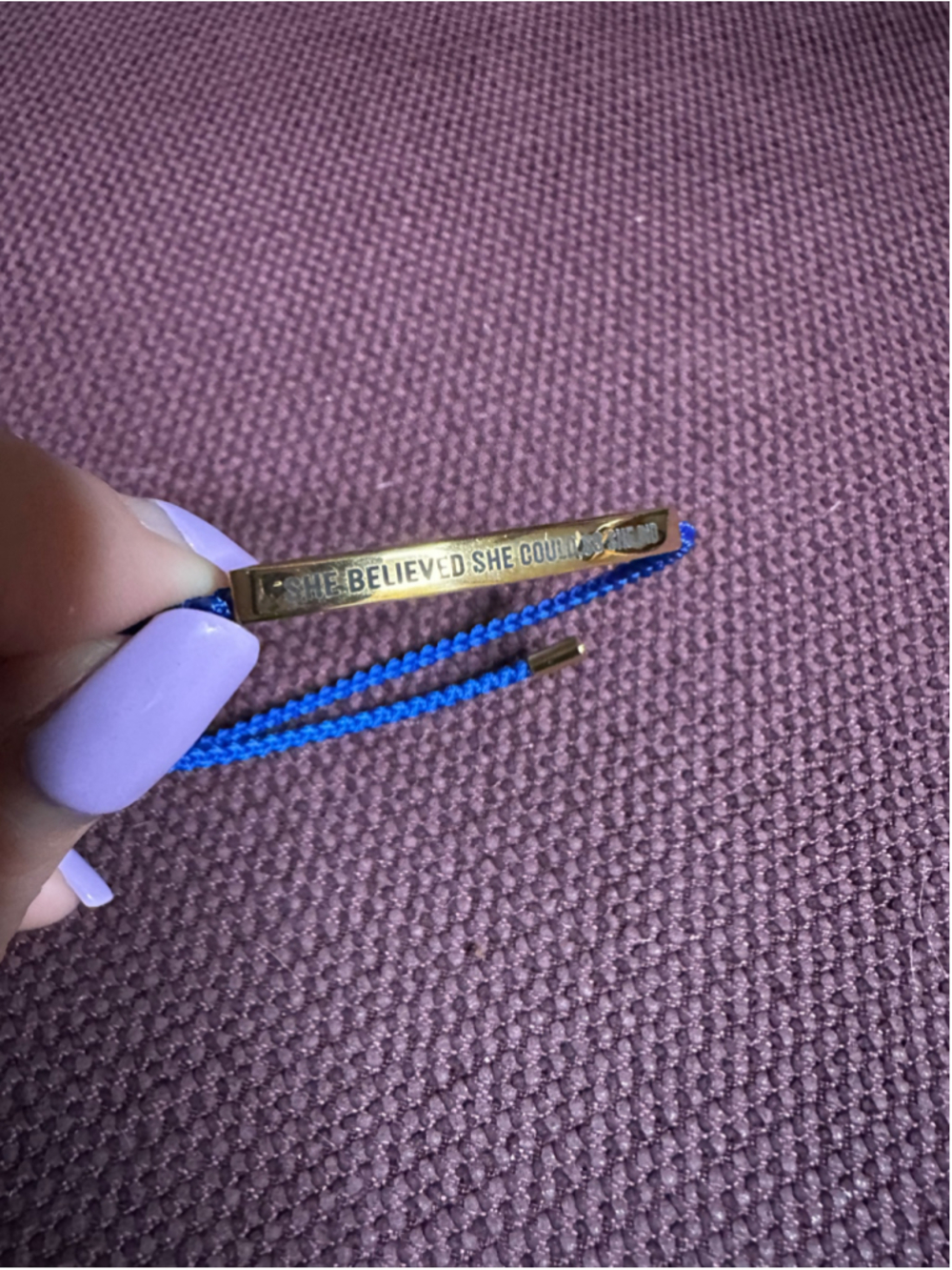 Mint & Lily Blue and Gold Bracelet
